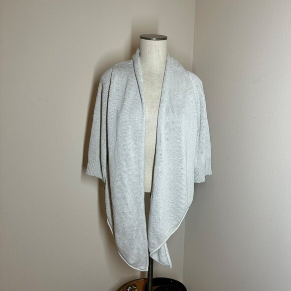 Piazza Sempione Linen Silk Crochet Cardigan Womens Size 44 US M Boho Old Money - Picture 1 of 9